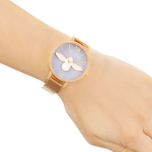 Load image into Gallery viewer, 3D Bee Grey &amp; Rose Gold Mesh Watch