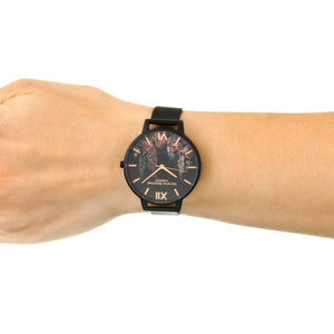 After Dark Matte Black & Rose Gold Watch