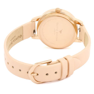 Painterly Prints Nude Peach & Rose Gold Watch