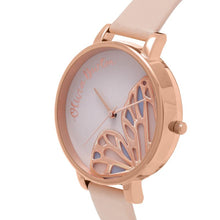 Load image into Gallery viewer, Butterfly Wing Rose Gold &amp; Nude Peach Watch