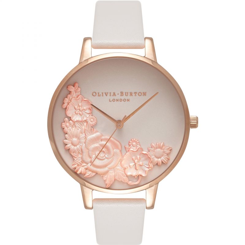 3D Bouquet Blush & Rose Gold Watch